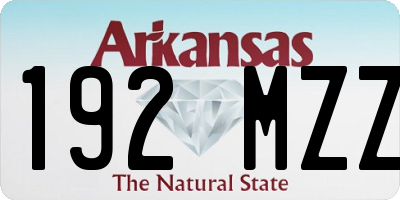 AR license plate 192MZZ