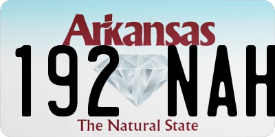 AR license plate 192NAH