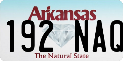 AR license plate 192NAQ