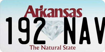 AR license plate 192NAV