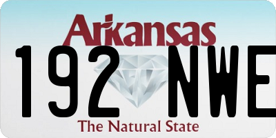 AR license plate 192NWE