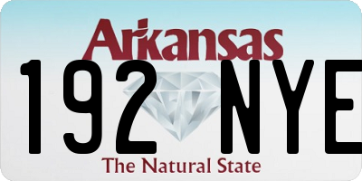 AR license plate 192NYE