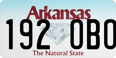 AR license plate 192OBO