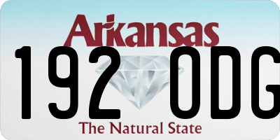 AR license plate 192ODG