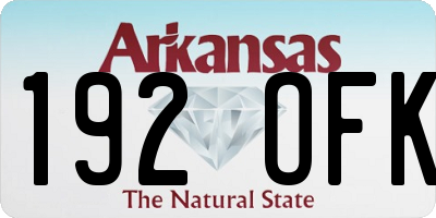 AR license plate 192OFK