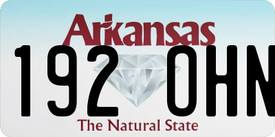 AR license plate 192OHN