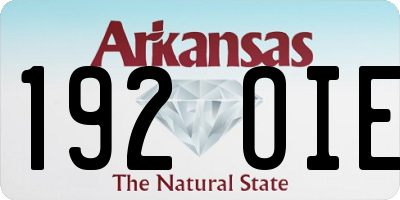 AR license plate 192OIE