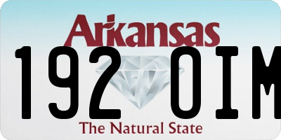 AR license plate 192OIM
