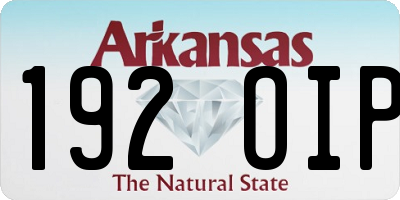 AR license plate 192OIP