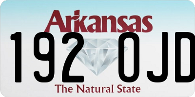 AR license plate 192OJD