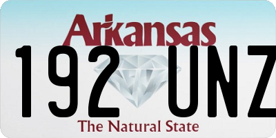 AR license plate 192UNZ
