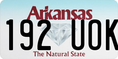 AR license plate 192UOK