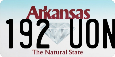 AR license plate 192UON