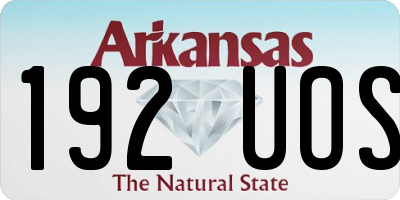 AR license plate 192UOS