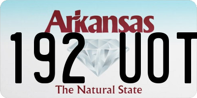 AR license plate 192UOT