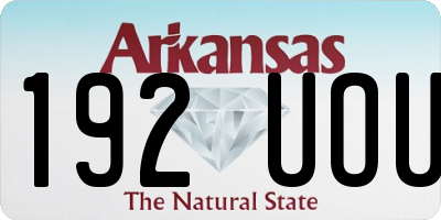 AR license plate 192UOU