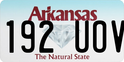 AR license plate 192UOV