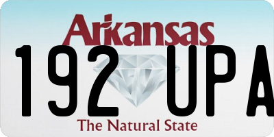 AR license plate 192UPA