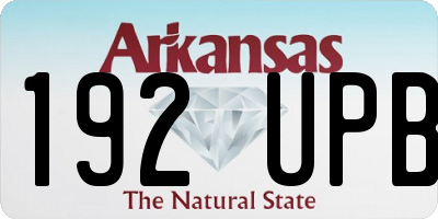 AR license plate 192UPB