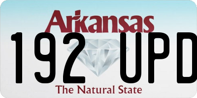 AR license plate 192UPD