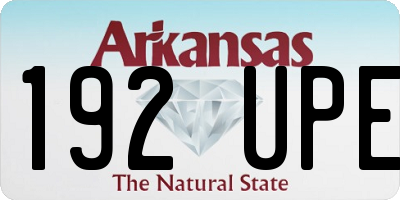 AR license plate 192UPE