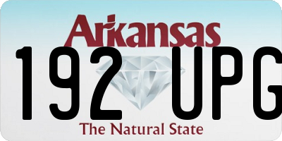 AR license plate 192UPG