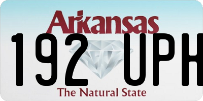 AR license plate 192UPH