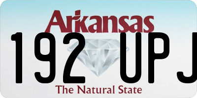 AR license plate 192UPJ