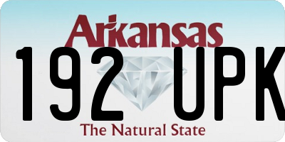 AR license plate 192UPK