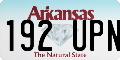 AR license plate 192UPN