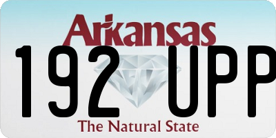 AR license plate 192UPP