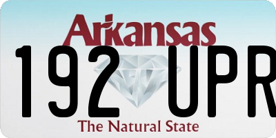 AR license plate 192UPR