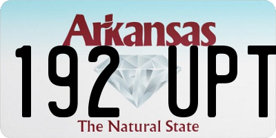 AR license plate 192UPT