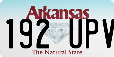 AR license plate 192UPV