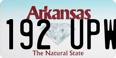 AR license plate 192UPW