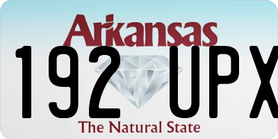 AR license plate 192UPX