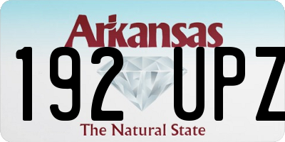 AR license plate 192UPZ