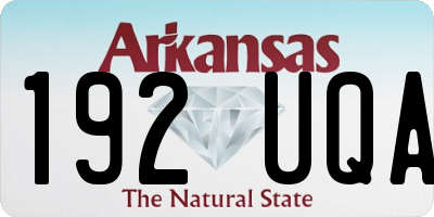 AR license plate 192UQA