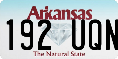 AR license plate 192UQN