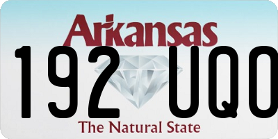 AR license plate 192UQO
