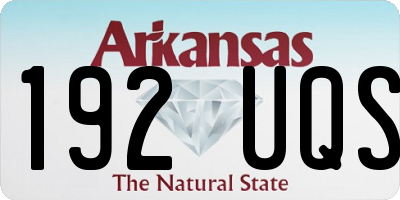 AR license plate 192UQS