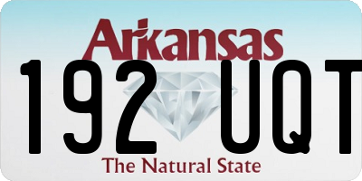 AR license plate 192UQT