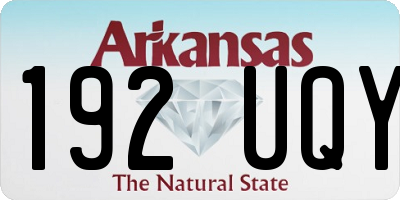 AR license plate 192UQY