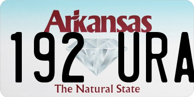 AR license plate 192URA