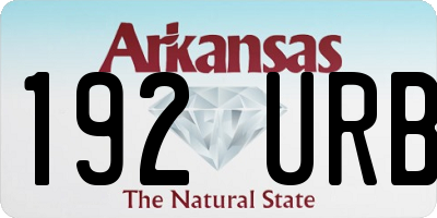 AR license plate 192URB