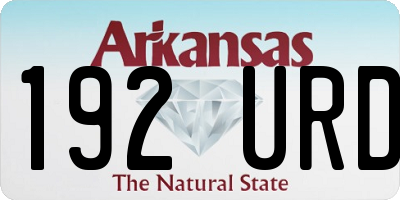AR license plate 192URD