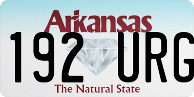 AR license plate 192URG