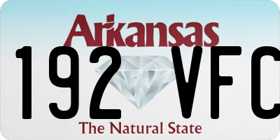 AR license plate 192VFC