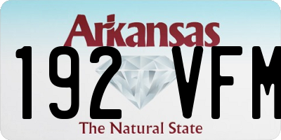 AR license plate 192VFM