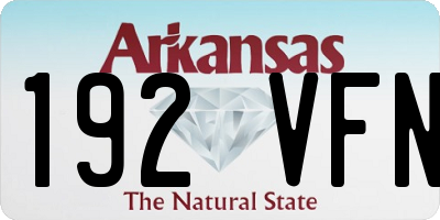 AR license plate 192VFN